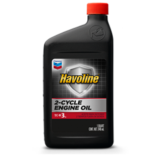CHEVRON HAVOLINE 2-CYCLE ENGINE OIL TC-W3 - CASE OF 12 - 1 QUART BOTTLES