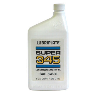 L0732-054 LUBRIPLATE 345 MOTOR OIL 5W-30 - CASE OF 12 - 1 QUART BOTTLES