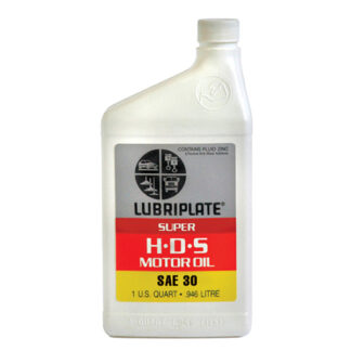 L0791-054 LUBRIPLATE SUPER HDS MOTOR OIL SAE 30 -  CASE OF 12 - 1 QUART BOTTLES