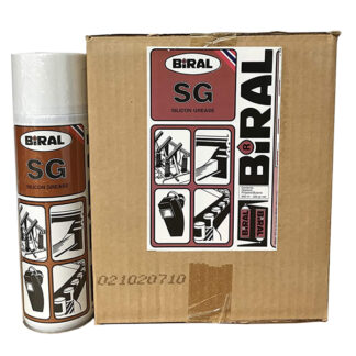 BIRAL SG SILICONE GREASE  500ML AEROSOL (16.91 FLUID OZ.) - CASE OF 12