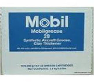 MOBGR28TUBE  MOBIL GREASE 28 (RED MIL-PRF-81322G SPEC SYNTHETIC AIRCRAFT GREASE) - CASE OF 10 - 13.4 OZ TUBES