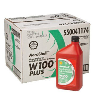 SHLAERWPL100FT  AeroShell Oil W Plus 100 -  CASE OF 12 - 1 QUART BOTTLES